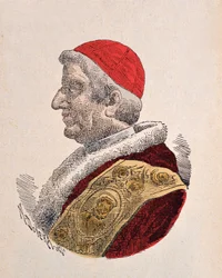 Ritratto di Papa Gregorio XVI (1831-1846) (incisione con colorazione successiva)
